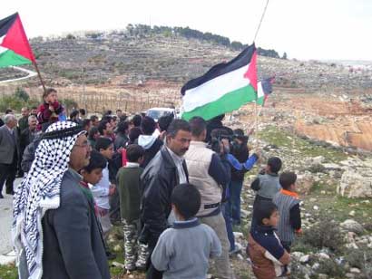 Marche contre le Mur à Umm Salamuna