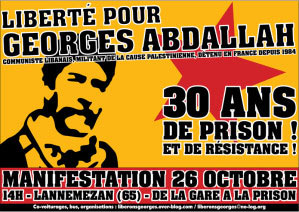 Georges Ibrahim Abdallah, trentième année dans les prisons françaises. Un appel d’élus