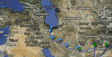 La caravane GMJ-Asie pour Jérusalem a traversé la frontière iranienne