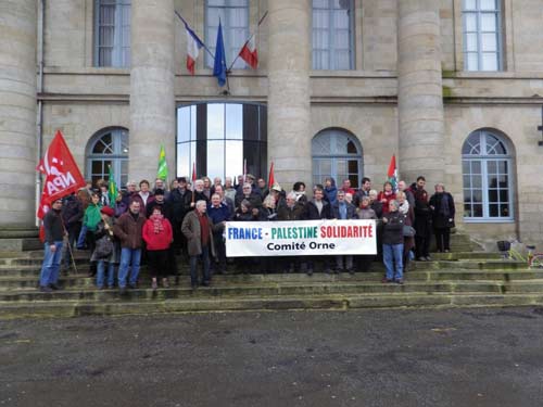 Audience des 7 militants de l'Orne trainés devant le TGI d'Alençon le 10.01.2013 :