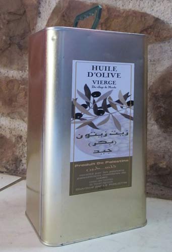 Réservez vos bidons d'huile d'olive de Palestine ! Arrivage attendu fin mars‏