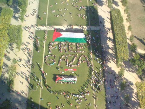 FREE GAZA sur le Champ-de-Mars, Paris, dimanche 3 juillet