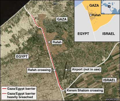Alors que l’Egypte ferme la frontière, les Palestiniens l’ouvrent une nouvelle fois pour se ravitailler