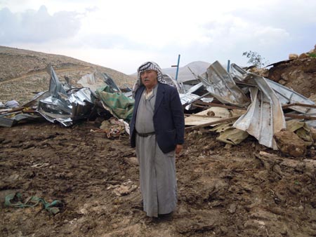 Le village of Khirbet Tana complètement détruit par l'armée israélienne