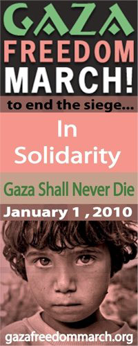 Marche de la Liberté à Gaza – 1er janvier 2010
