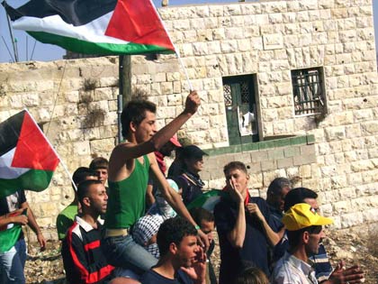 Grenades à haute vélocité et eau pourrie contre la manifestation de Nabi Saleh