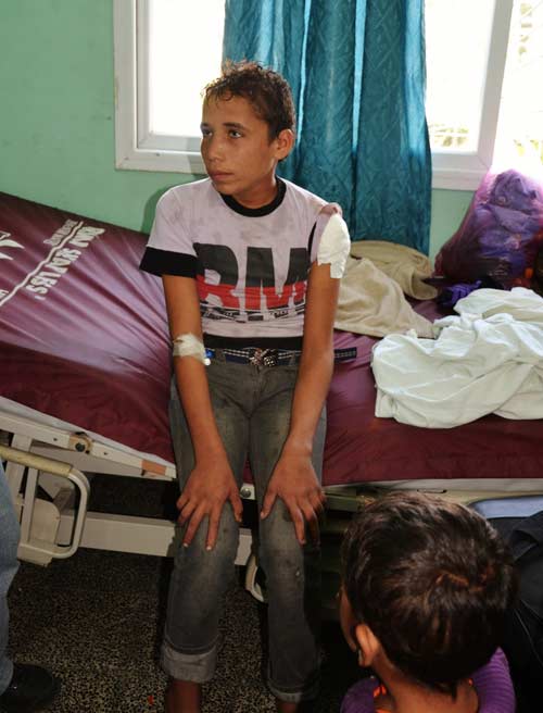 Nedal, 14 ans, collectait des métaux pour aider sa famille, ils lui ont tiré dessus par derrière