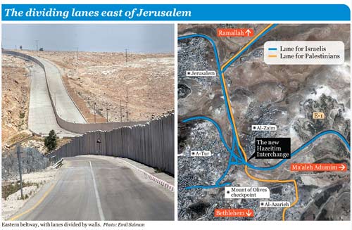 Les routes d'apartheid se multiplient à Jérusalem