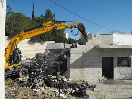 2 maisons palestiniennes démolies à Jérusalem Occupée, une autre à Umm al-Fahm (Palestine 48)