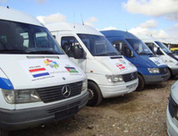 Opération européenne Miles of Smiles : le Comité de Bienfaisance et de Secours aux Palestiniens aux portes de Gaza aux commandes d’un convoi humanitaire de 100 minibus