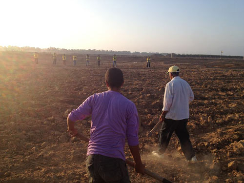 Brigades Unadikum : Nouvelle action avec les paysans de Khuza'a, au sud de Gaza