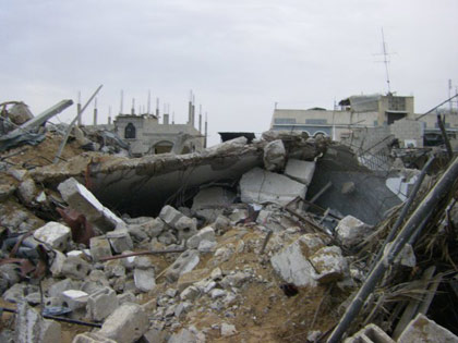 Vendredi 23 janvier, à Rafah. Encore un blessé aujourd'hui