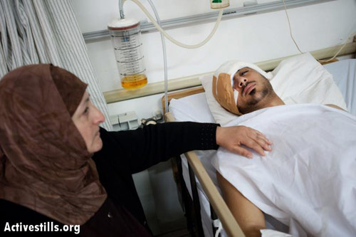 Un caméraman palestinien blessé au visage par l'armée d'occupation à Bethléem
