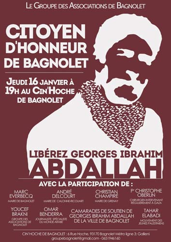 Le PS censure un meeting de soutien à Georges Ibrahim Abdallah sur ordre du CRIF