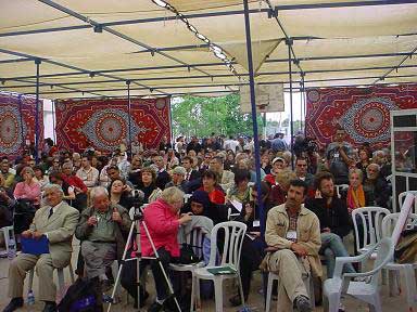 Des centaines de participants à Bil'in pour la Conférence sur la Résistance Populaire