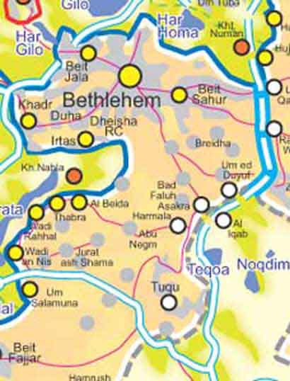 Bethléem assiégée par les colonies