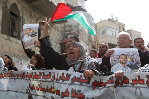 Manifestations de masse et prières dans toute la Cisjordanie en soutien aux grévistes de la faim