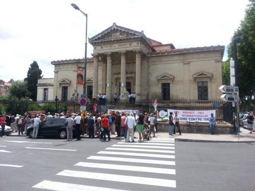 Procès des militants BDS à Perpignan, 20 juin 2012